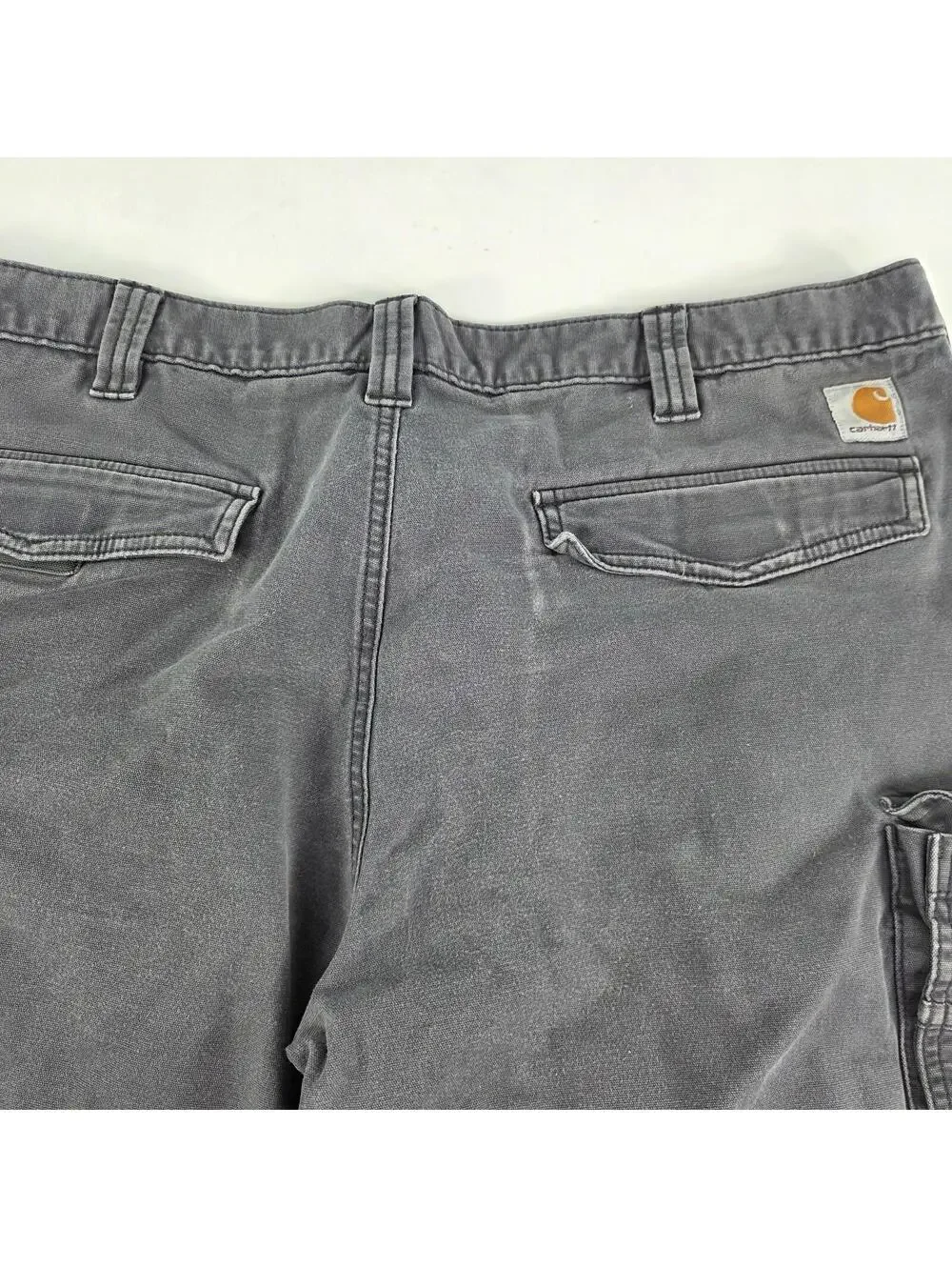 Carhartt Rugged Flex Relaxed Fit Short Size 40 Mens Gray Distressed Cargo Shorts